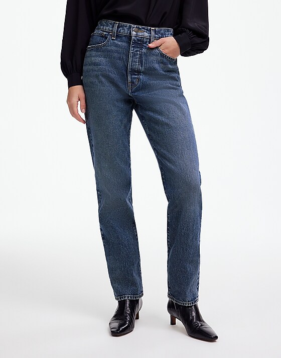 Madewell The '90s Straight Crop Jean In Concho Wash Concho Wash
