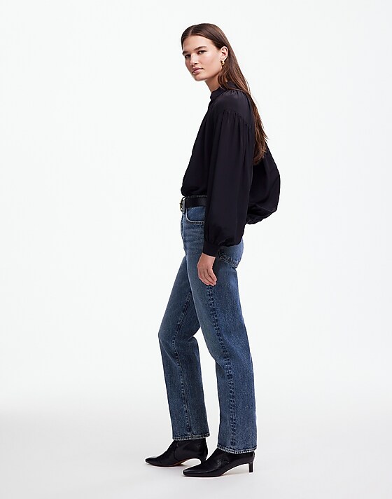 Madewell The '90s Straight Crop Jean In Concho Wash Concho Wash