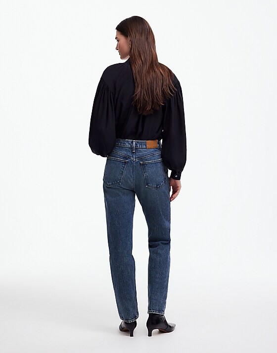 Madewell The '90s Straight Crop Jean In Concho Wash Concho Wash