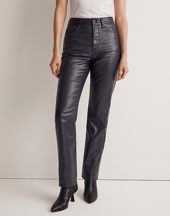 Madewell The '90s Straight Jean In Midnight Blue Foil Midnight Blue Foil