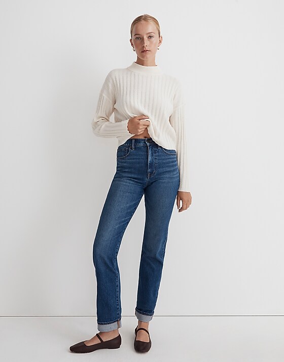madewell The '90s Straight Jean in Penwood Wash: BCRF Selvedge Edition penwood wash