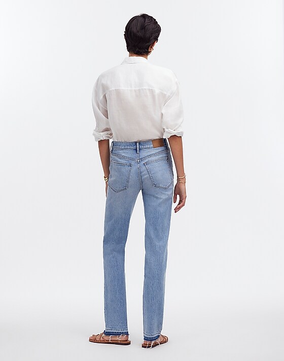 Madewell The '90s Straight Mid-Rise Jean Barbosa Wash