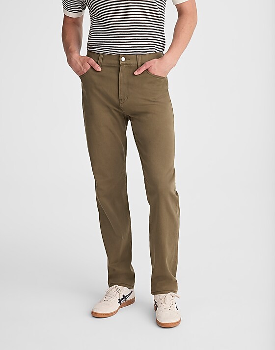 Madewell The Allday 1991 Straight-Leg Pant Raw Umber