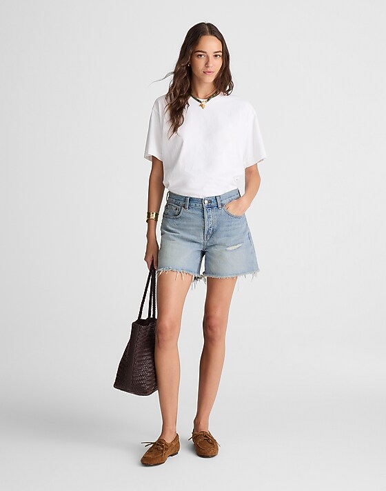 Madewell The Brynn Long Short In Hallstead Wash Hallstead Wash