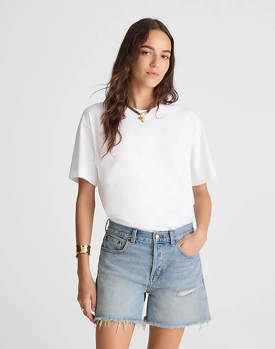 madewell The Brynn Long Short in Hallstead Wash hallstead wash