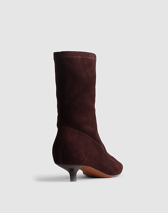 Madewell The Ciel Glove Ankle Boot Chocolate Raisin