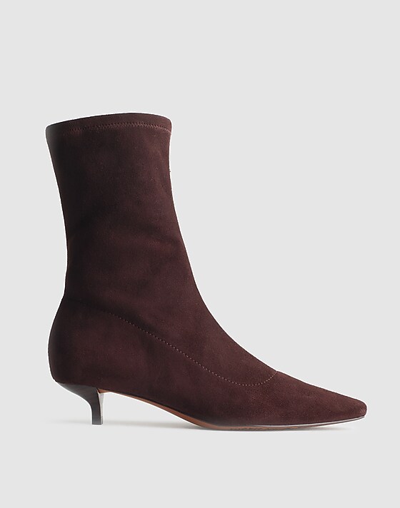 madewell The Ciel Glove Ankle Boot chocolate raisin