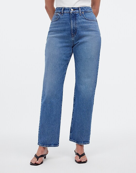 Madewell The Curvy '90s Straight Crop Jean In Hazeldell Wash Hazeldell Wash