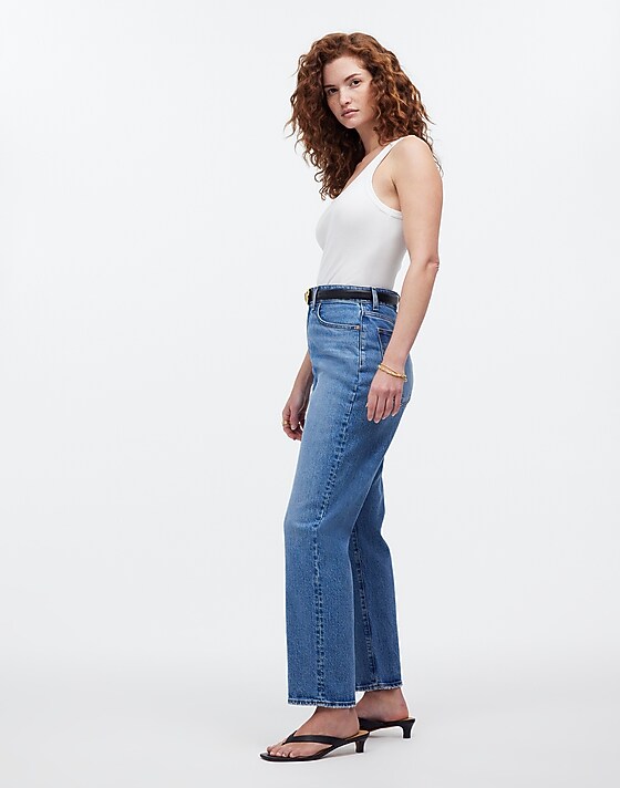 Madewell The Curvy '90s Straight Crop Jean In Hazeldell Wash Hazeldell Wash
