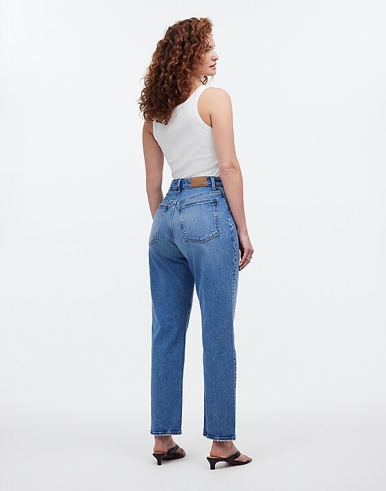 Madewell The Curvy '90s Straight Crop Jean In Hazeldell Wash Hazeldell Wash