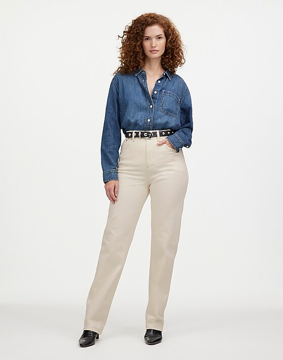 madewell The Curvy '90s Straight Jean vintage canvas