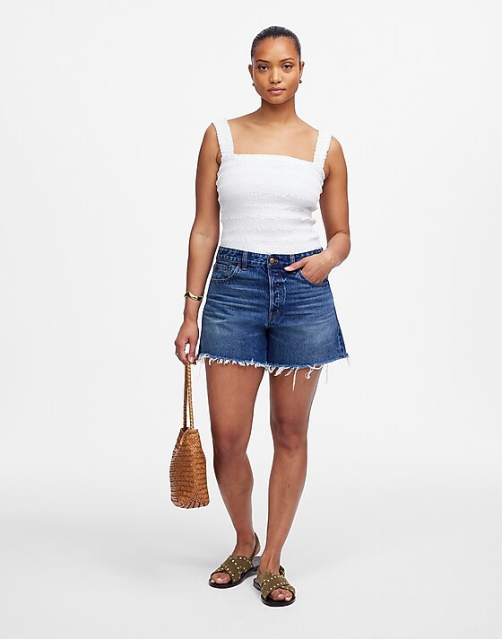Madewell The Curvy Brynn Long Short In Polacheck Wash Polacheck Wash