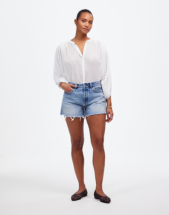 Madewell The Curvy Brynn Short In Hallstead Wash Hallstead Wash