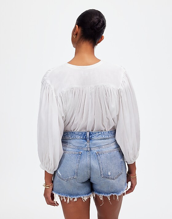 Madewell The Curvy Brynn Short In Hallstead Wash Hallstead Wash