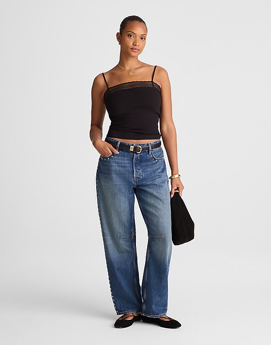 Madewell The Curvy Darted Barrel-Leg Jean Concho Wash