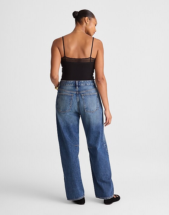 Madewell The Curvy Darted Barrel-Leg Jean Concho Wash