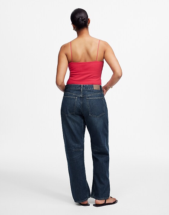 Madewell The Curvy Darted Barrel-Leg Jean Danver Wash