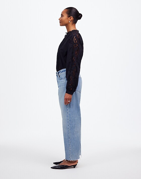 Madewell The Curvy Darted Barrel-Leg Jean Edmonson Wash