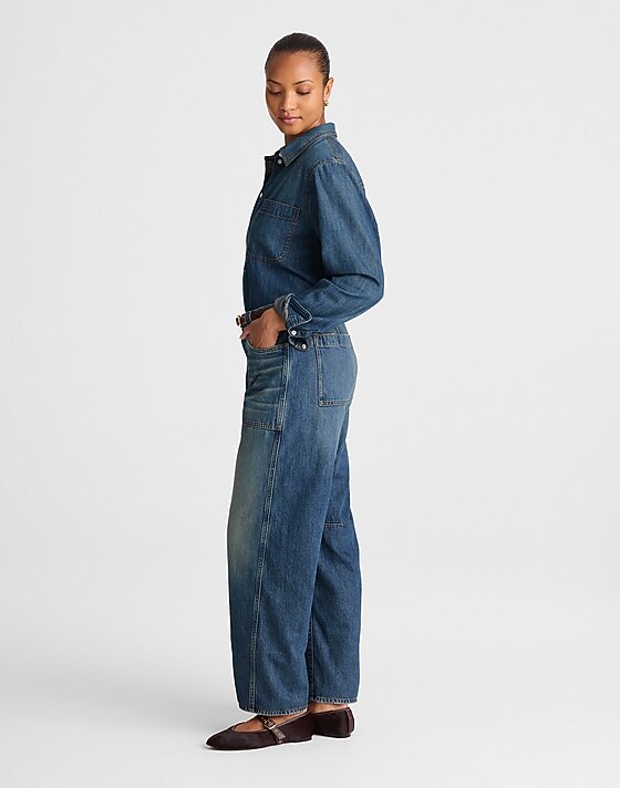 Madewell The Curvy Darted Barrel-Leg Jean Irmo Wash