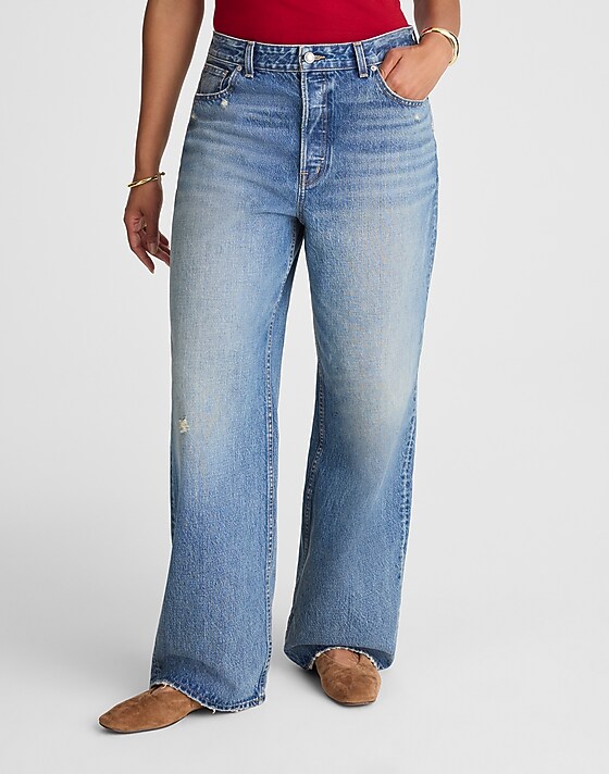 Madewell The Curvy Low-Slung Baggy Jean Robertson Wash