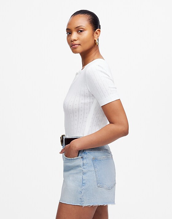 Madewell The Curvy Perfect Vintage Jean Short In Foster Wash Foster Wash