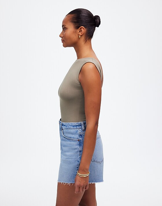 Madewell The Curvy Perfect Vintage Mid-Length Jean Short Altoona Wash