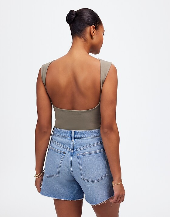 Madewell The Curvy Perfect Vintage Mid-Length Jean Short Altoona Wash