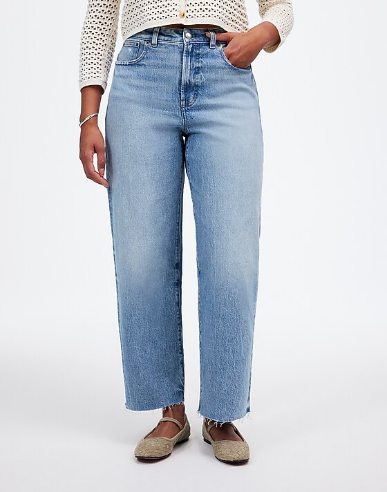 Madewell The Curvy Perfect Vintage Wide-Leg Crop Jean Hallstead Wash