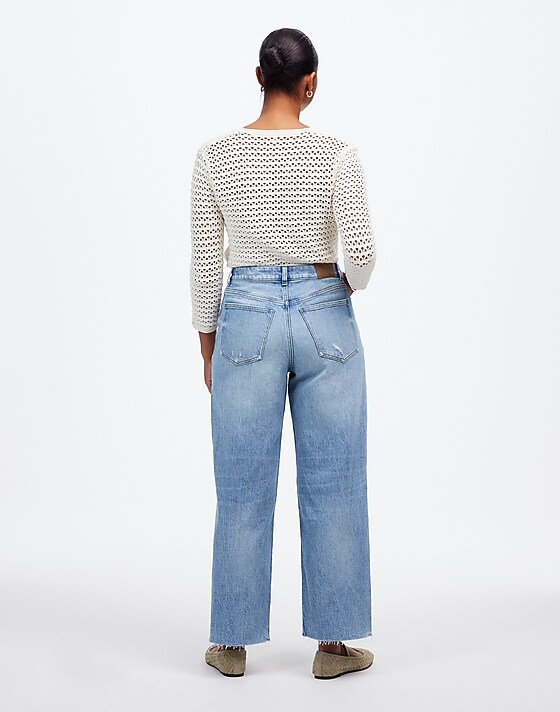 Madewell The Curvy Perfect Vintage Wide-Leg Crop Jean Hallstead Wash
