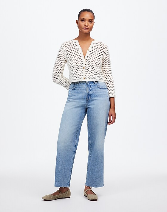 madewell The Curvy Perfect Vintage Wide-Leg Crop Jean hallstead wash