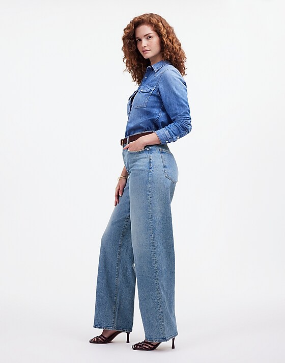 Madewell The Curvy Perfect Vintage Wide-Leg Jean Enmore Wash