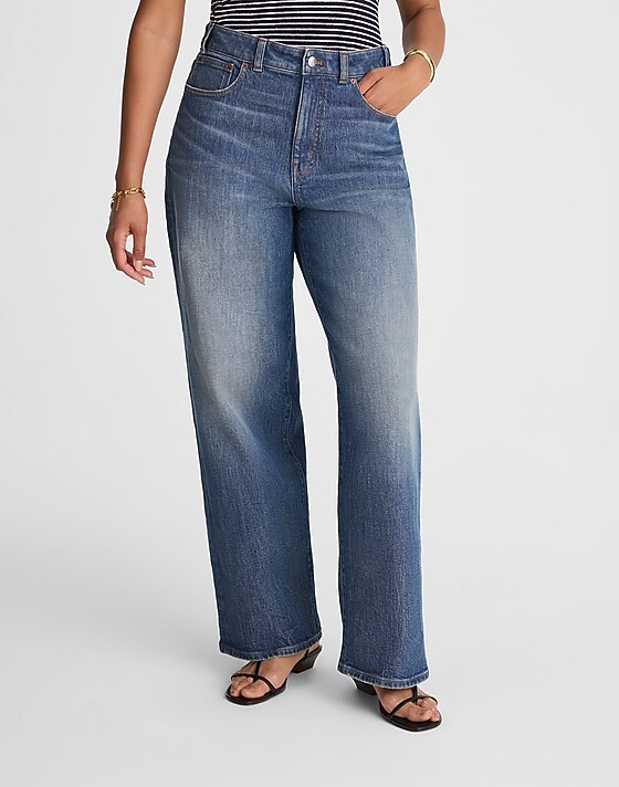Madewell The Curvy Perfect Vintage Wide-Leg Jean Harvey Wash