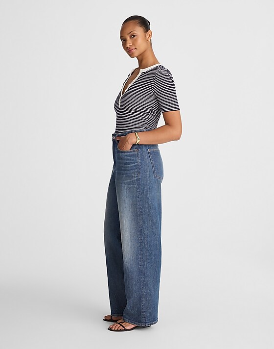 Madewell The Curvy Perfect Vintage Wide-Leg Jean Harvey Wash