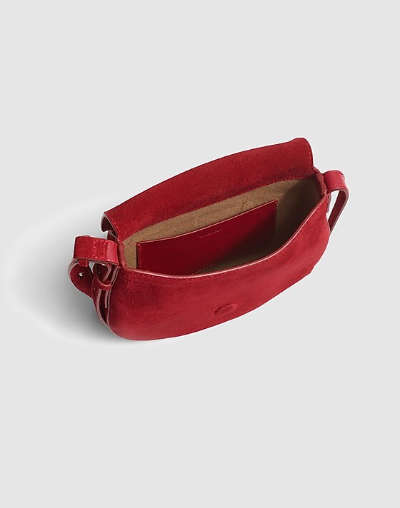 Madewell The Dakota Saddle Crossbody Bag Garnet Stone