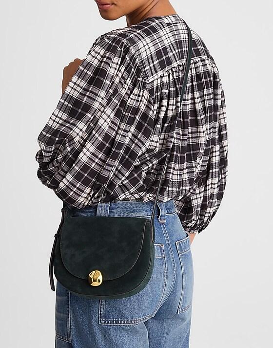 Madewell The Dakota Saddle Crossbody Bag Garnet Stone