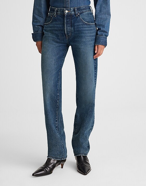 Madewell The Dean Easy Straight Jean Greendale Wash