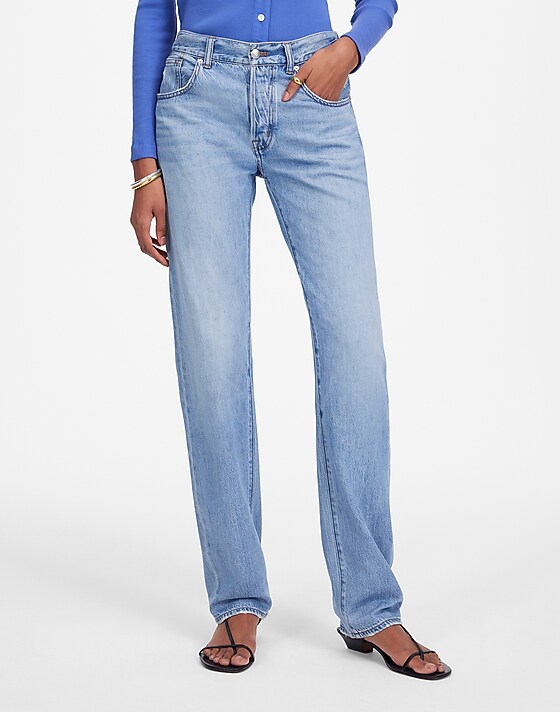 Madewell The Dean Easy Straight Jean In Northridge Wash: Airy Denim Edition Northridge Wash