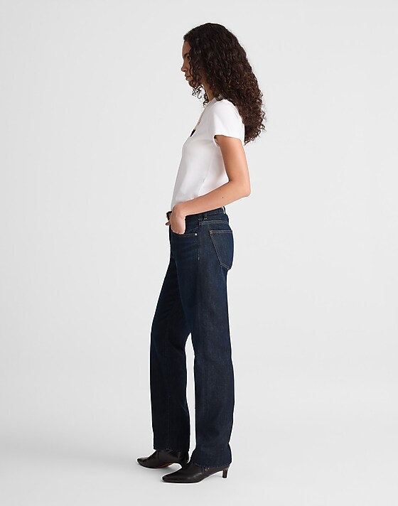 Madewell The Dean Easy Straight Jean In SoftDrape Foundry Wash