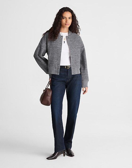 madewell The Dean Easy Straight Jean in SoftDrape foundry wash
