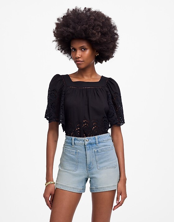 madewell The Denim Emmett Short: Patch Pocket Edition kara wash