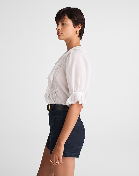 Madewell The Denim Emmett Short: Patch Pocket Edition Rinse Wash