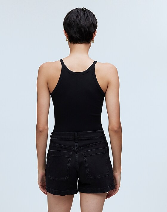 Madewell The Denim Emmett Short: Patch Pocket Edition Sendhurst Wash