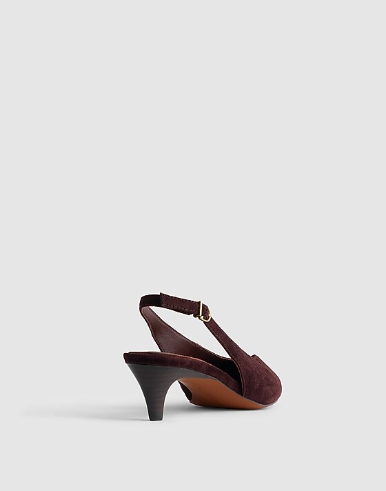 Madewell The Emilie Slingback Pump Chocolate Raisin