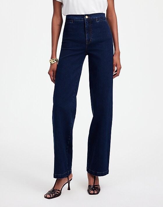Madewell The Emmett Wide-Leg Jean: Welt Pocket Edition Leffers Wash