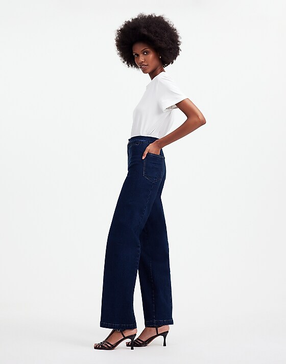 Madewell The Emmett Wide-Leg Jean: Welt Pocket Edition Leffers Wash