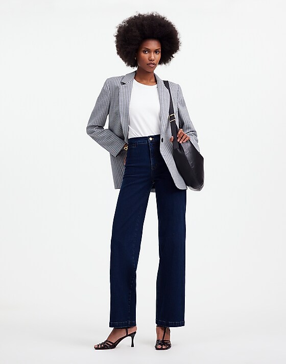madewell The Emmett Wide-Leg Jean: Welt Pocket Edition leffers wash