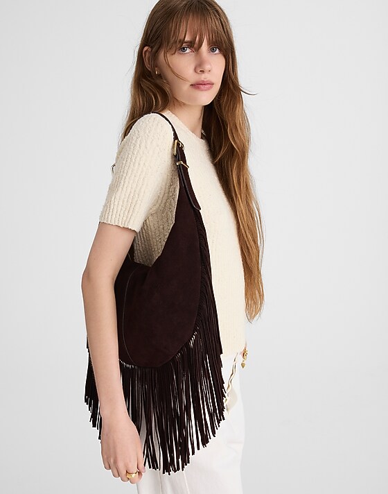 Madewell The Essential Curve Medium Shoulder Bag Dried Acorn