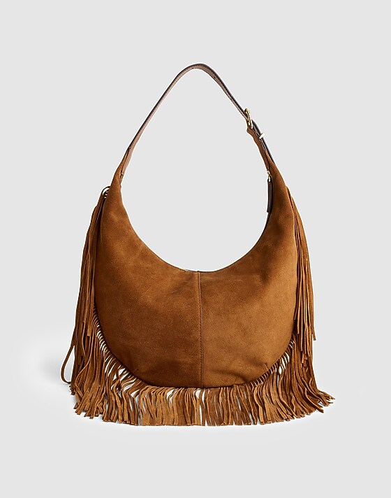 madewell The Essential Curve Medium Shoulder Bag dried acorn