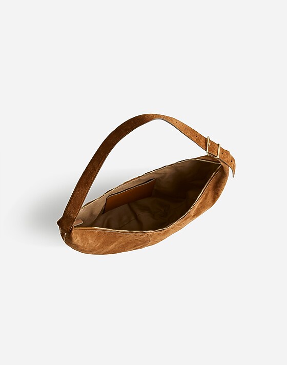 Madewell The Essential Curve Shoulder Bag Aged Cognac