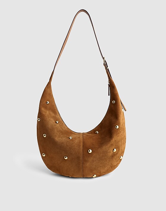 madewell The Essential Curve Shoulder Bag dried acorn
